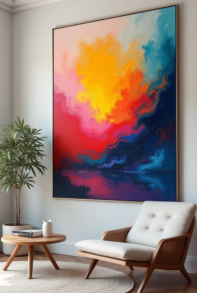 Oeuvre d'art unique munie d'une Peinture accompagné de plusieurs couleurs avec une qualité d'image de 4K