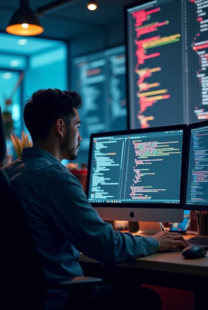 A developer finishes a new feature and opens a pull request for others to review its code before merging it into the main git branch .