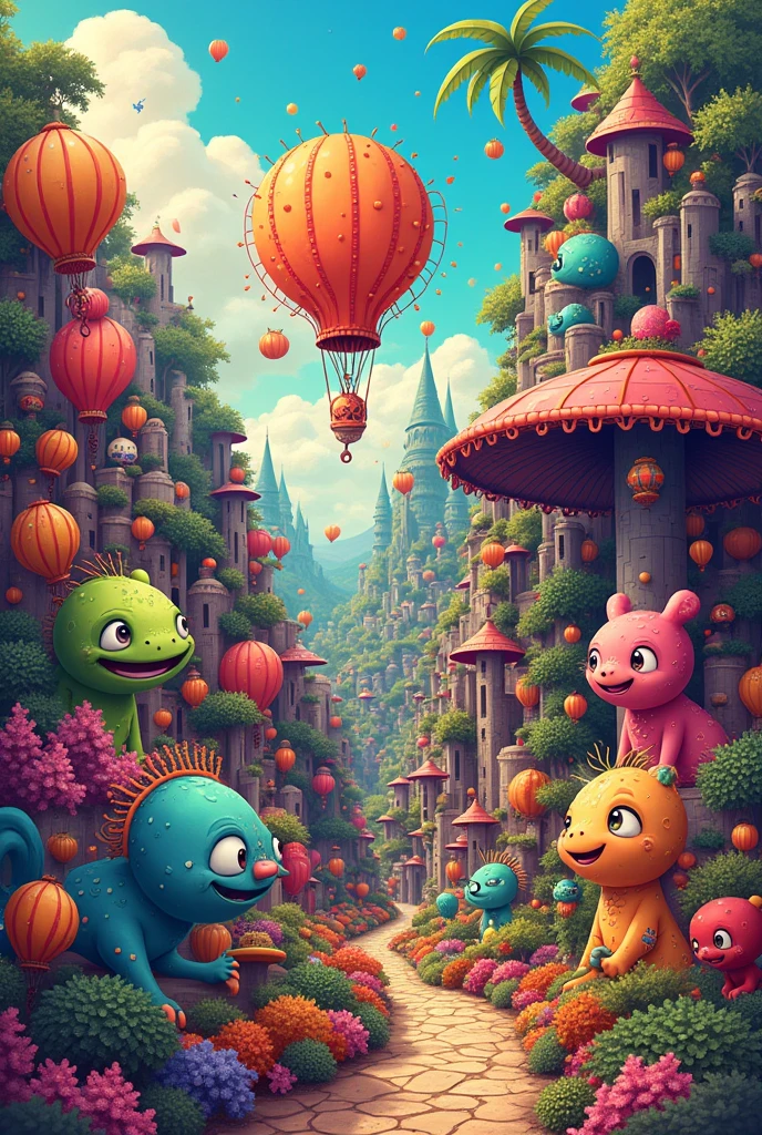 Very colorful drawing by Diogo Defante