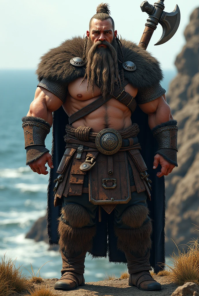 Profile picture of viking with axe on shoulder