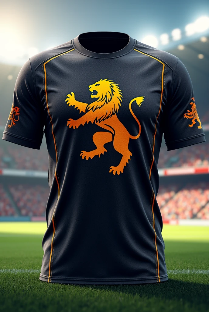 Create a football team shirt with a lion