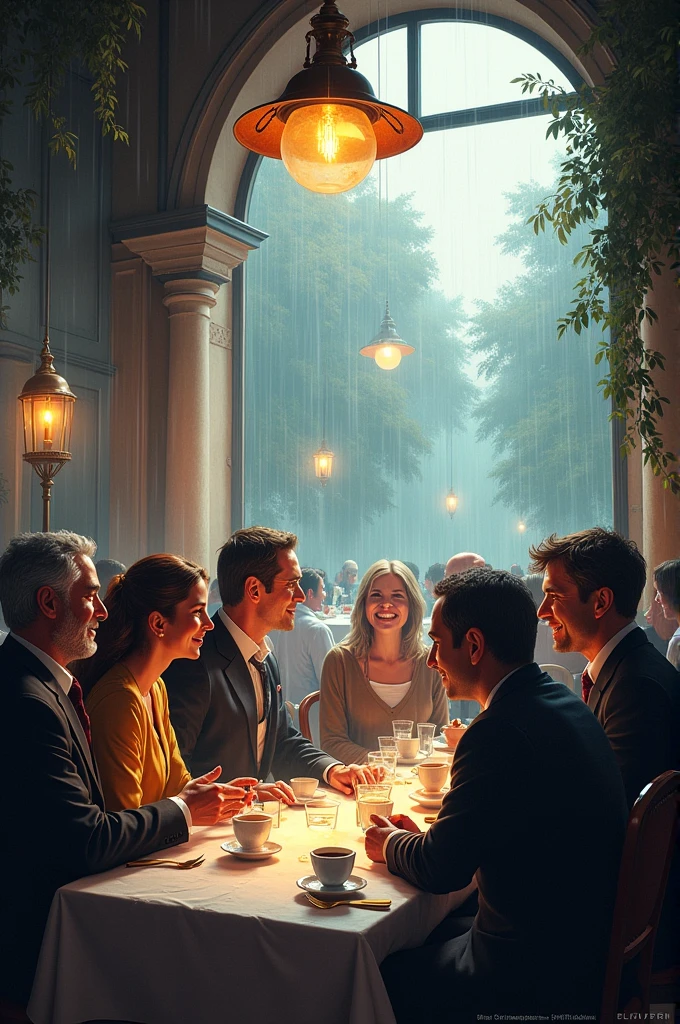 Weather events taking place at the Pozzetto restaurant, Bridging historical differences