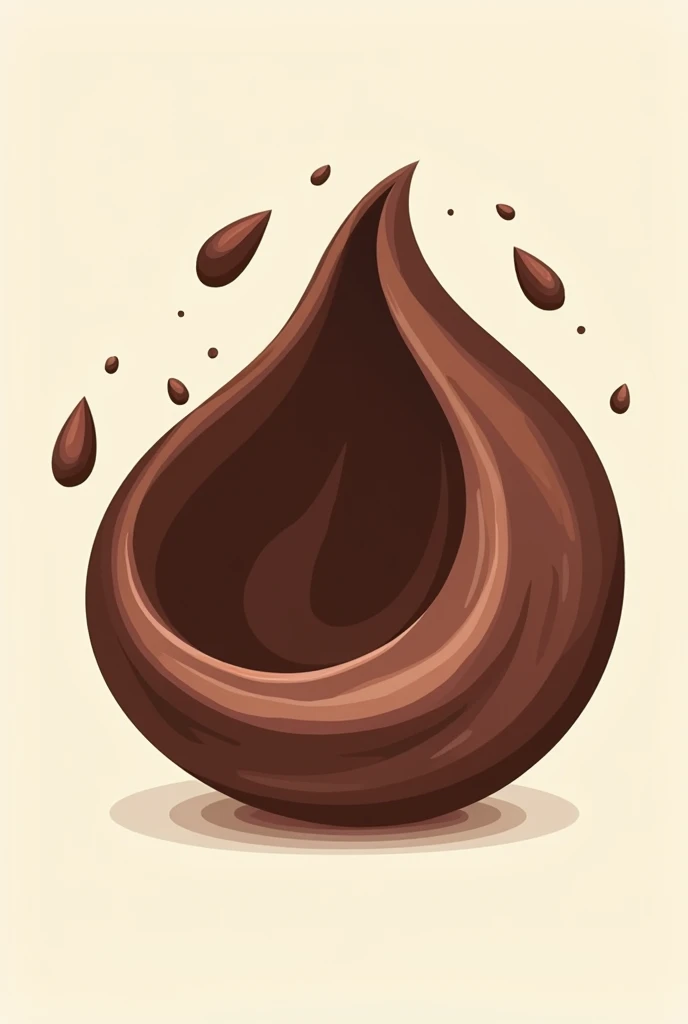 Crea un logo de hummus de chocolate
