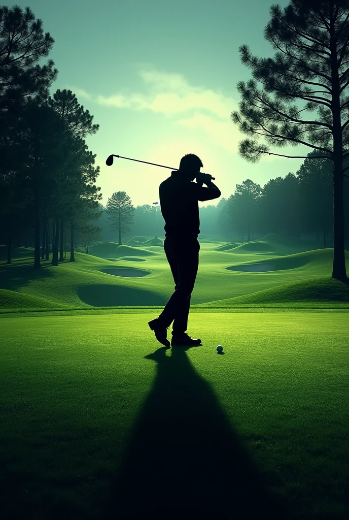 Make a banner image for the book Murder on the Golf Course