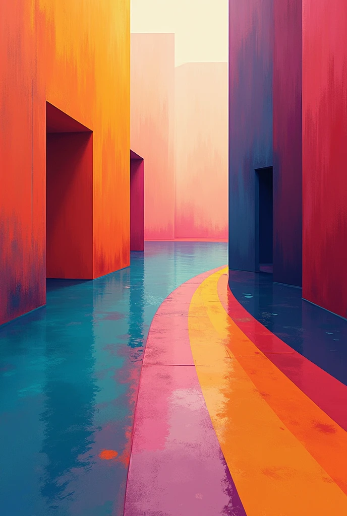 Peinture simple colorée 4K