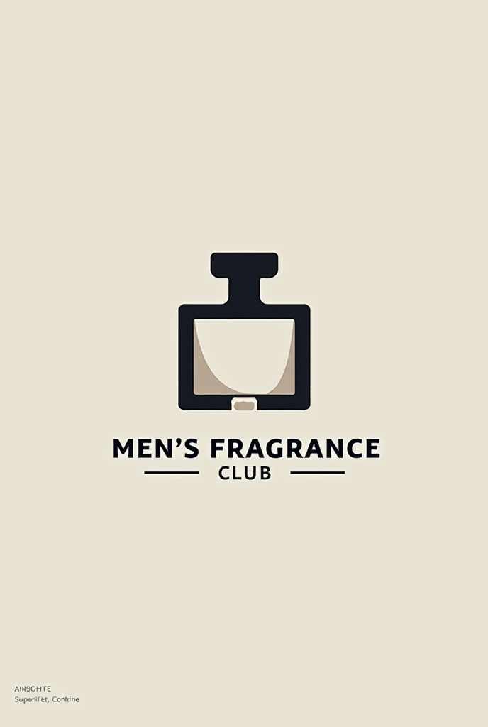 The perfume club logo art style for men 
