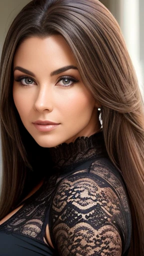 A woman heartthrob Aizenberg focus on the face 