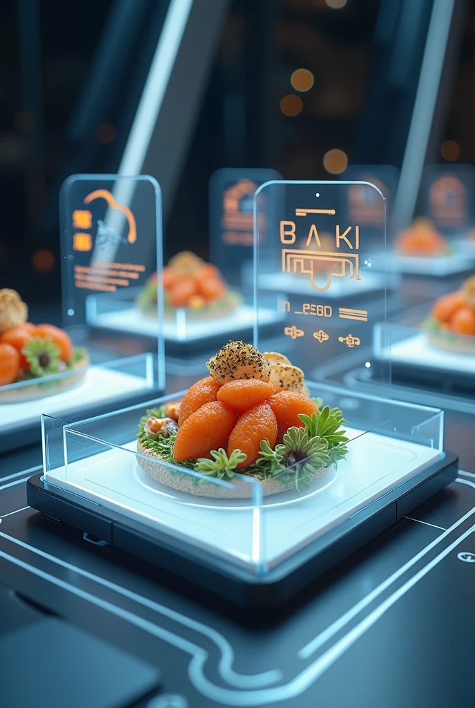 Food advertorial computer interface