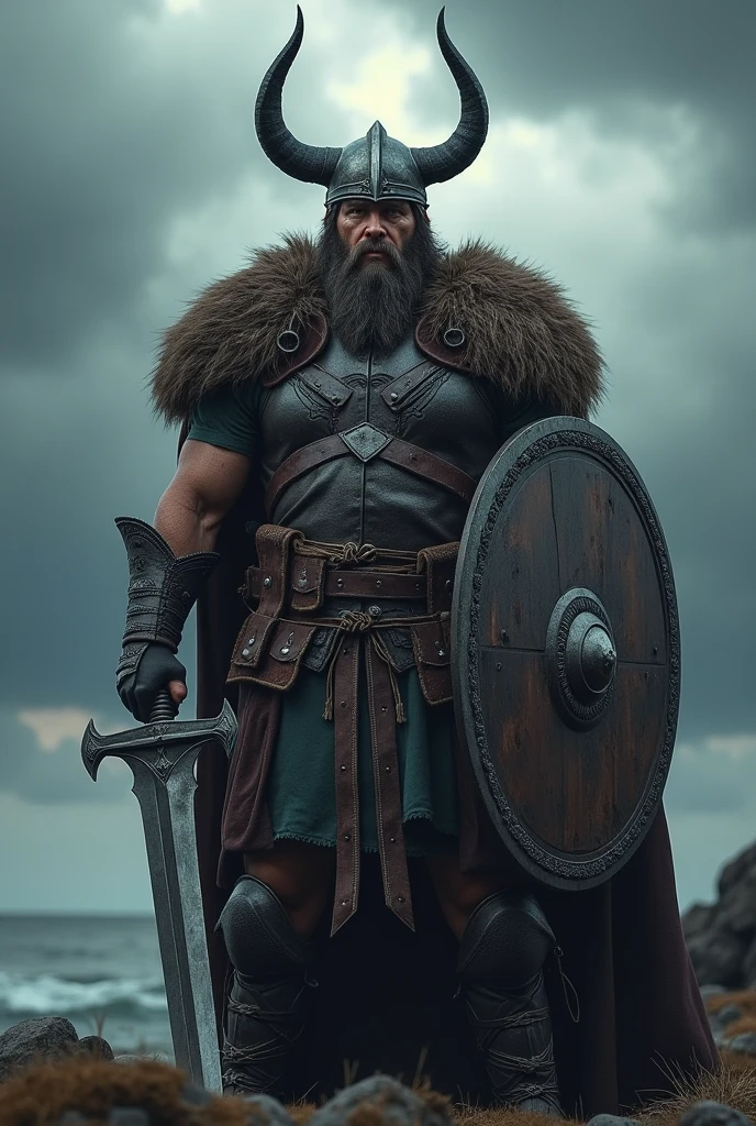 Viking man facing front
