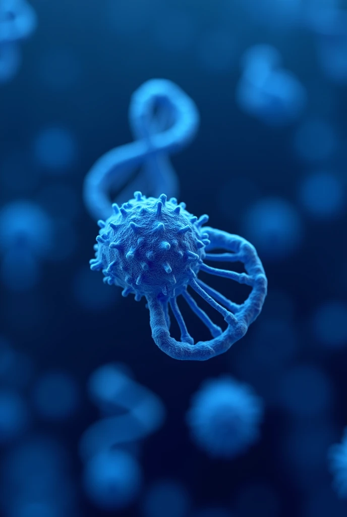 ribosomes matching the dark blue color