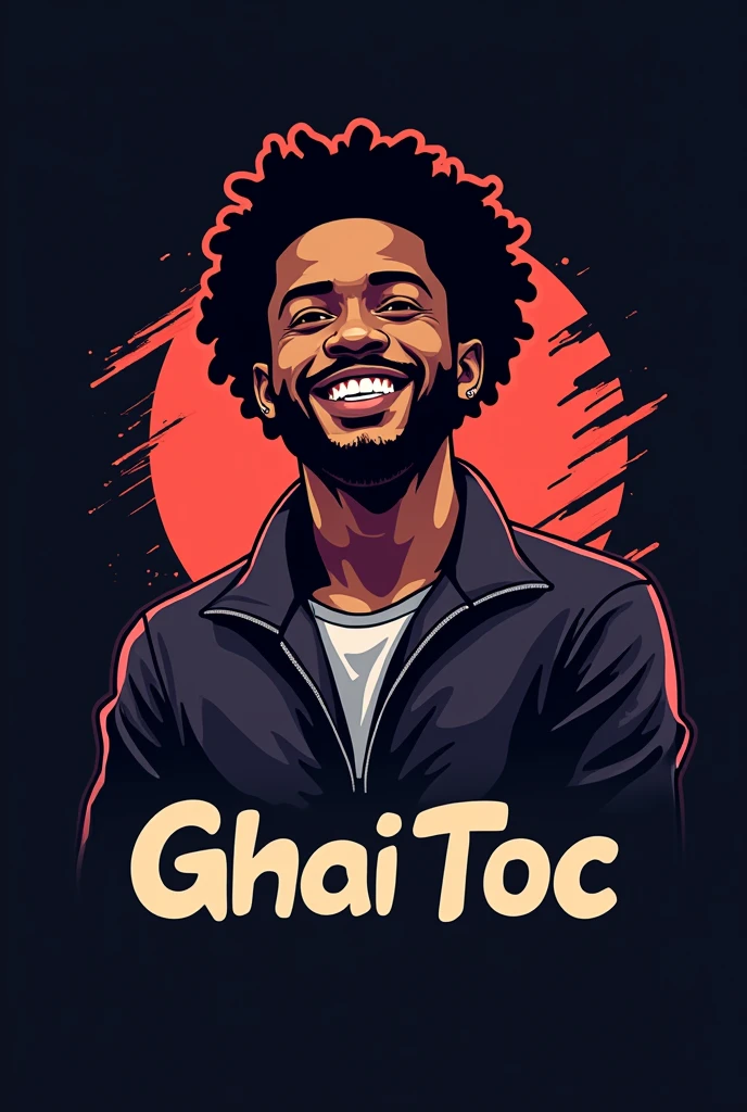 I'm a black guy starting a YouTube channel called Ghai toc. Please make me an interesting logo