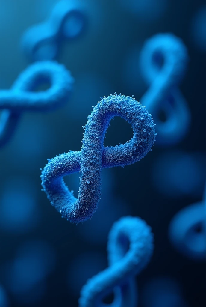 ribosomes matching the dark blue color