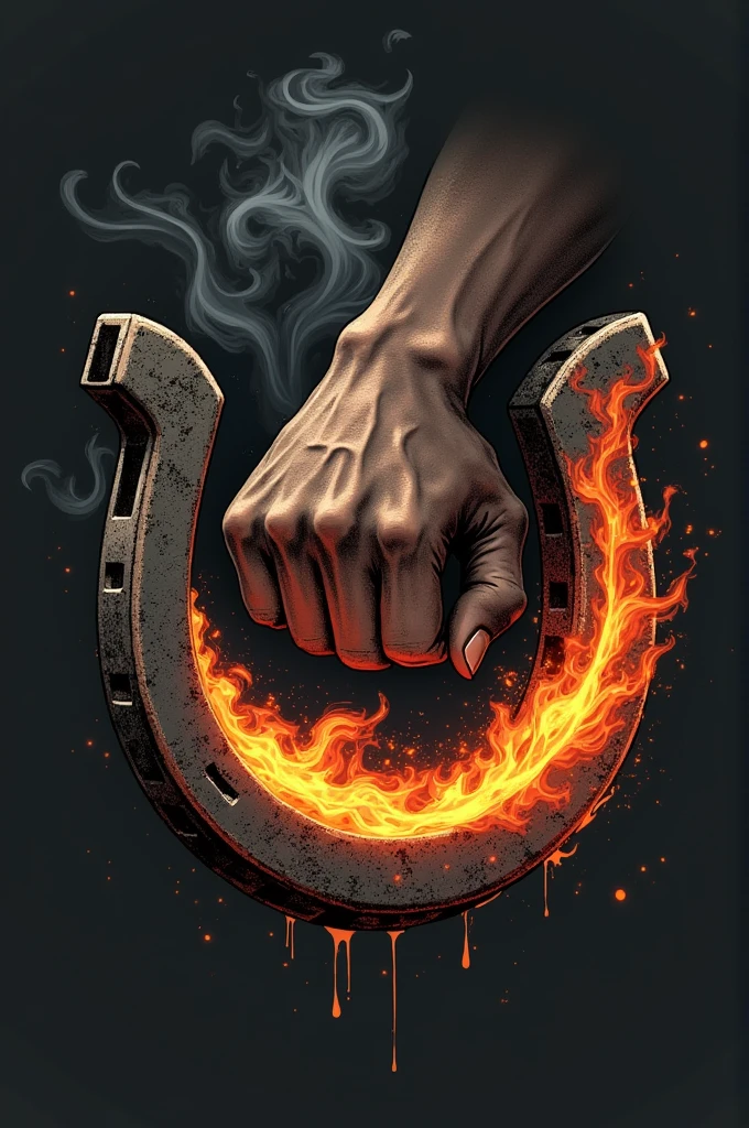 A logo for a blacksmith shop . 