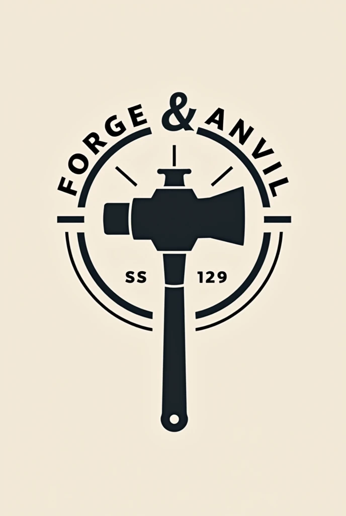 A logo for a blacksmith shop , It has to be modern and you have to propose a name to me .
