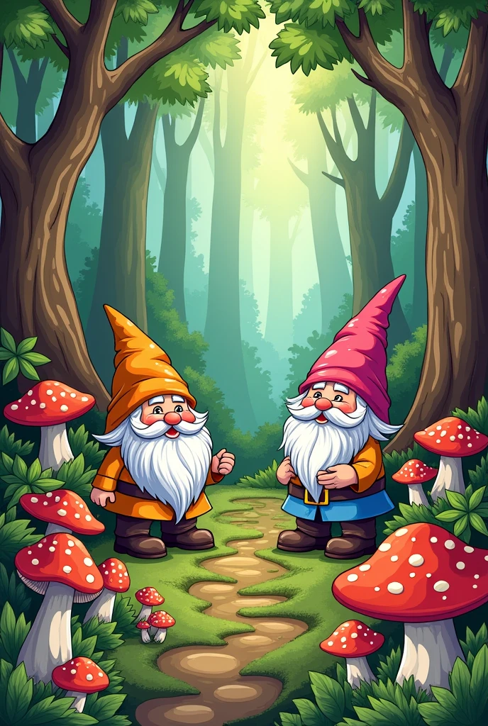 forest coloring pages, toadstools, naturey, gnomes