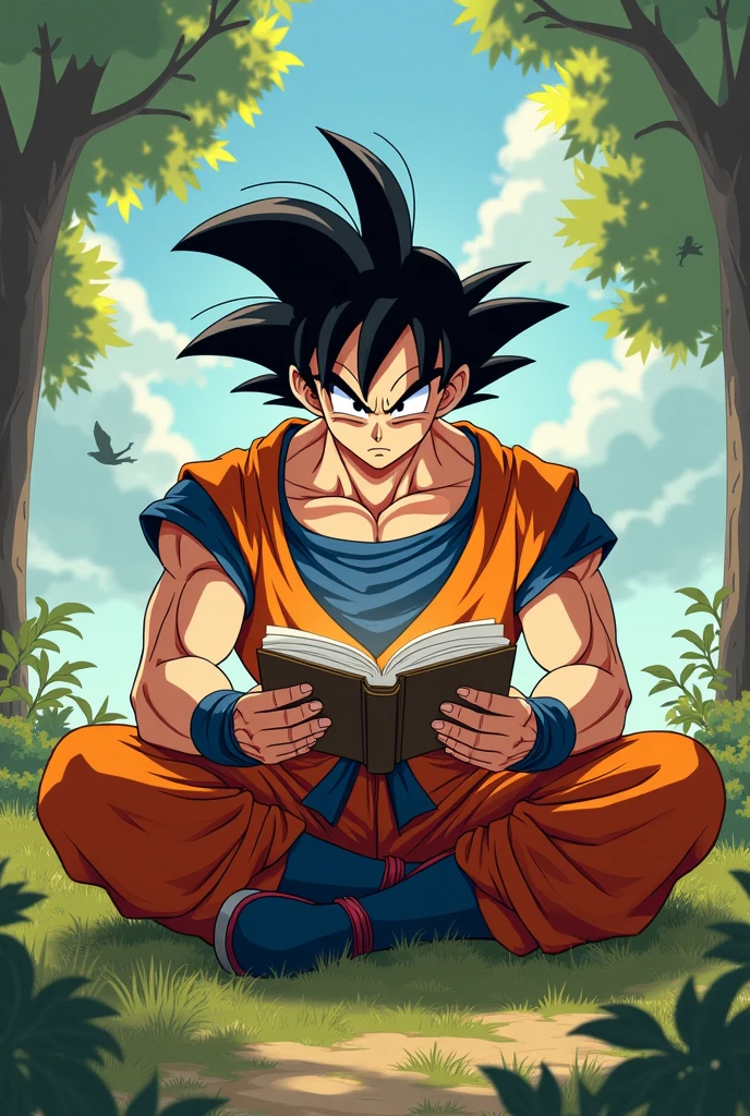 draw goku reading and i have an idea