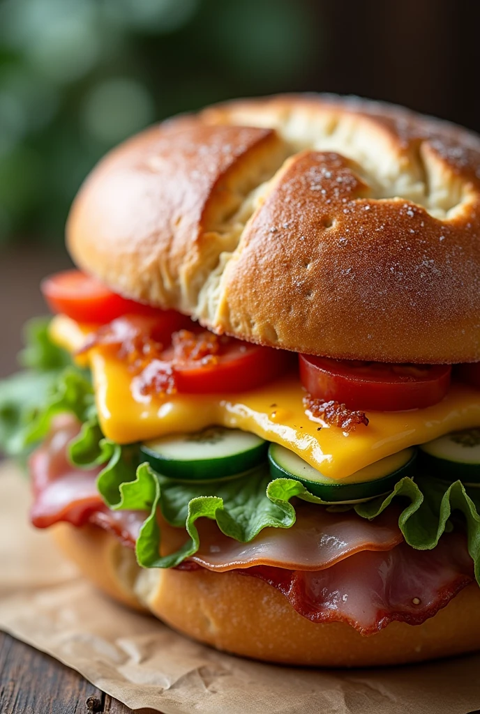 CLOSE UP DE UN SANDWICH,