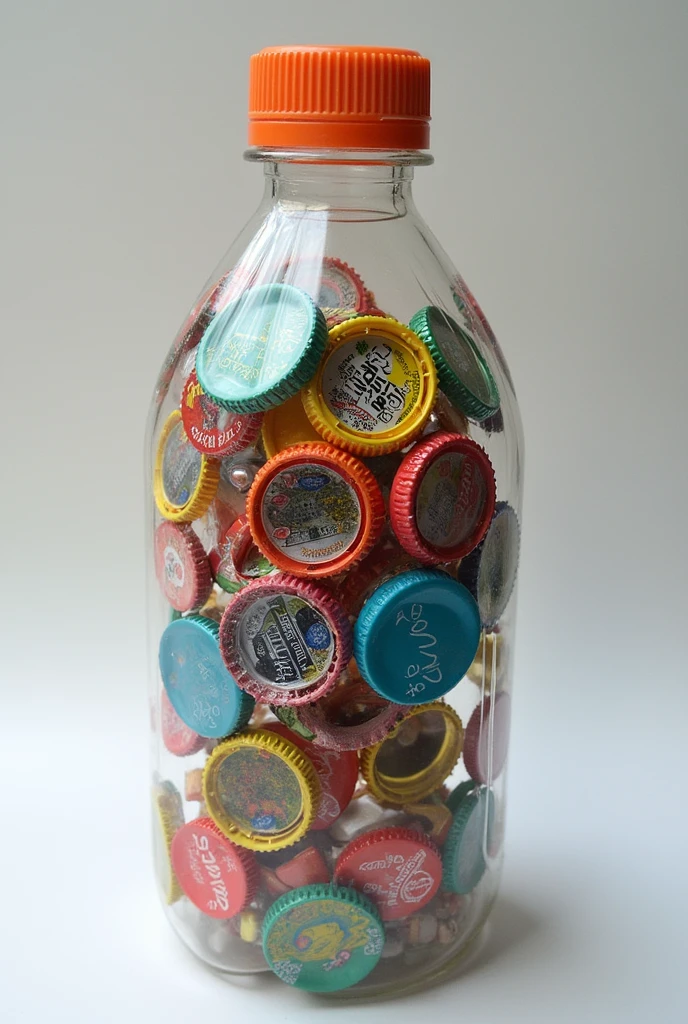 2. Create the Ribosome:
o Use a small plastic bottle to make the ribosome. You can cut the bottle in half and decorate it with bottle caps to give it a more three-dimensional look..