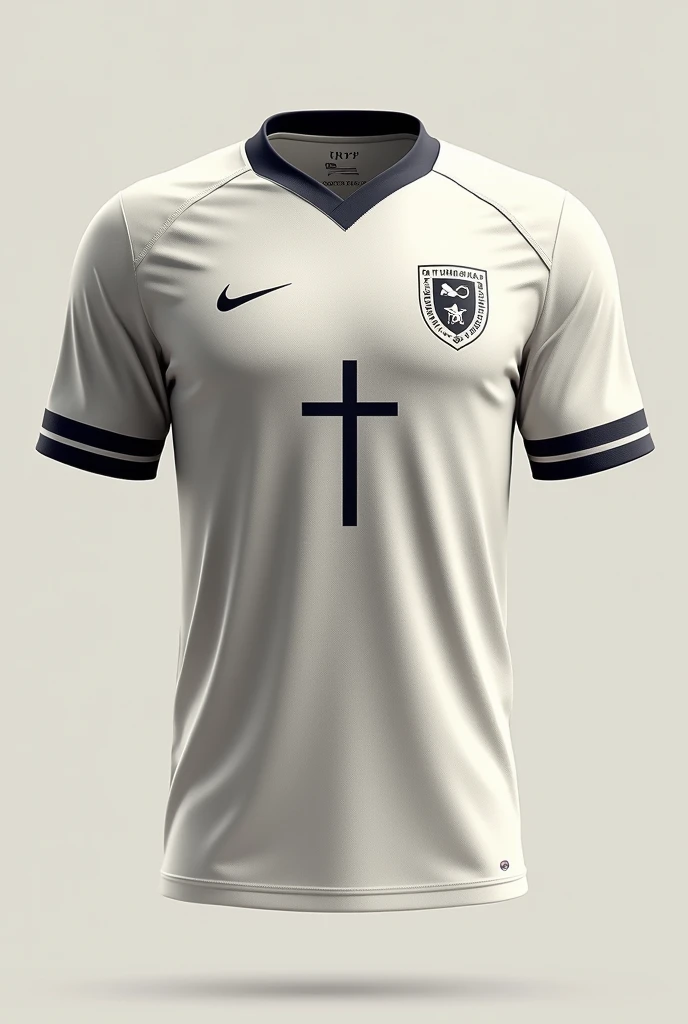 un magnifique maillot de football dan un style chrétien , style minimal