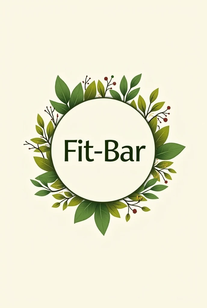 CIRCULAR LOGO FOR AN ENERGY BAR CALLED FIT-BAR, ADD NATURAL DESIGNS RELATING TO THE PRODUCT





