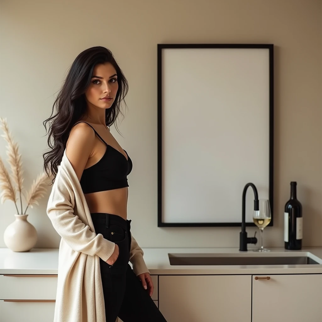 Ragazza italiana in intimo , altissima risoluzione , 8k, sola , 25 anni, seno grande , coscia meravigliosa , natiche bellissime , perizoma sexy, meraviglia, molto sexy, lingerie sexy , coffee , colazione a casa, sola, 1 girl, reale , realistica, seduta in cucina