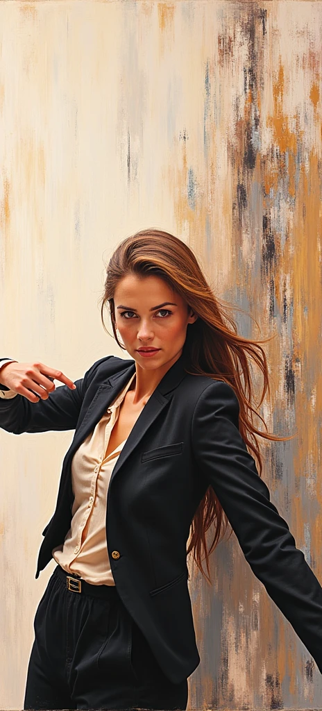Realastic portrait oil painting