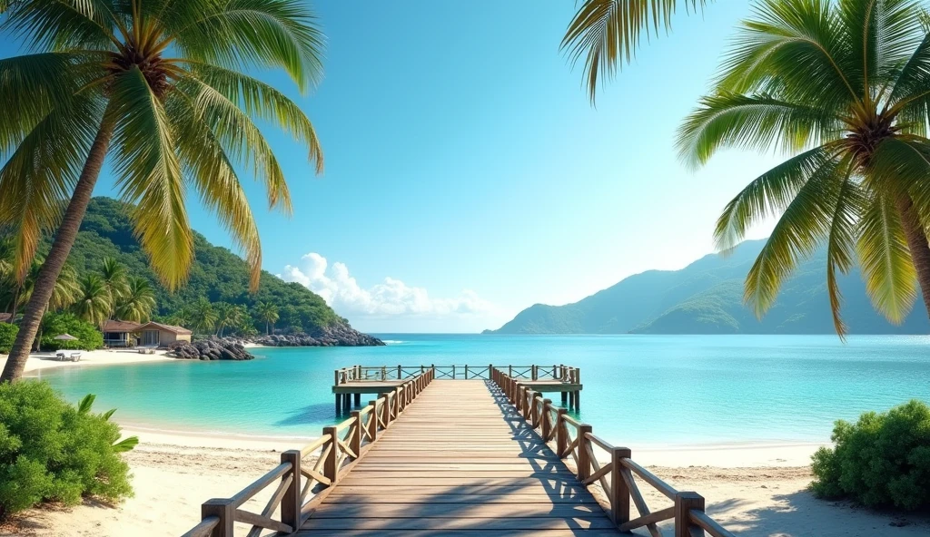 Professional Thumbnail Beach Background for Excel Tutorials, Pier,