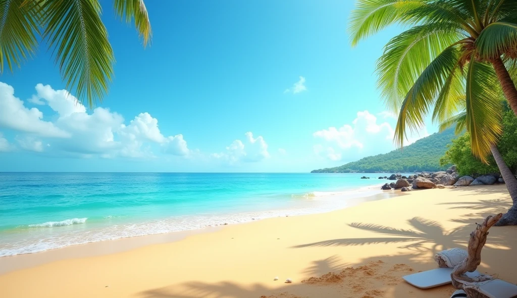 Professional Thumbnail Beach Background for Excel Tutorials,