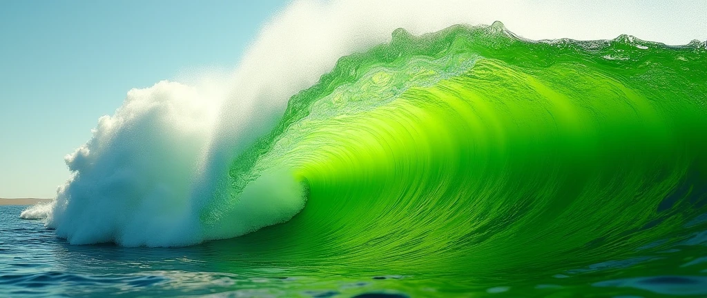 splash ola de lima verde 