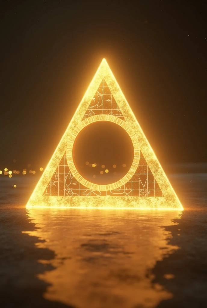 Trinity Triangle shining golden