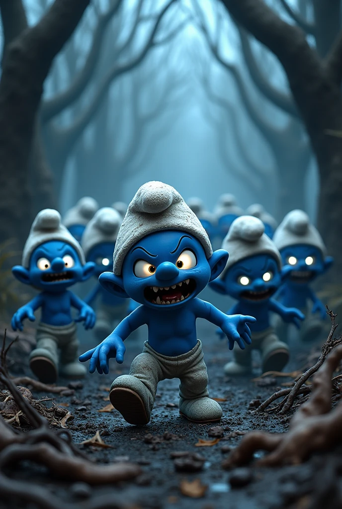 Smurfs zombie zombie 