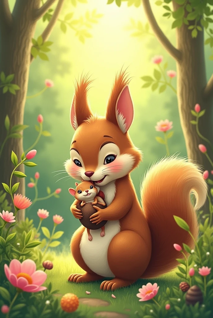 nut rescue, religious Christian holiday, summer, greeting card