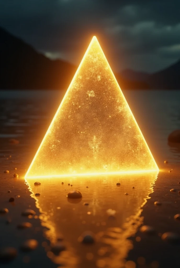Trinity Triangle shining golden