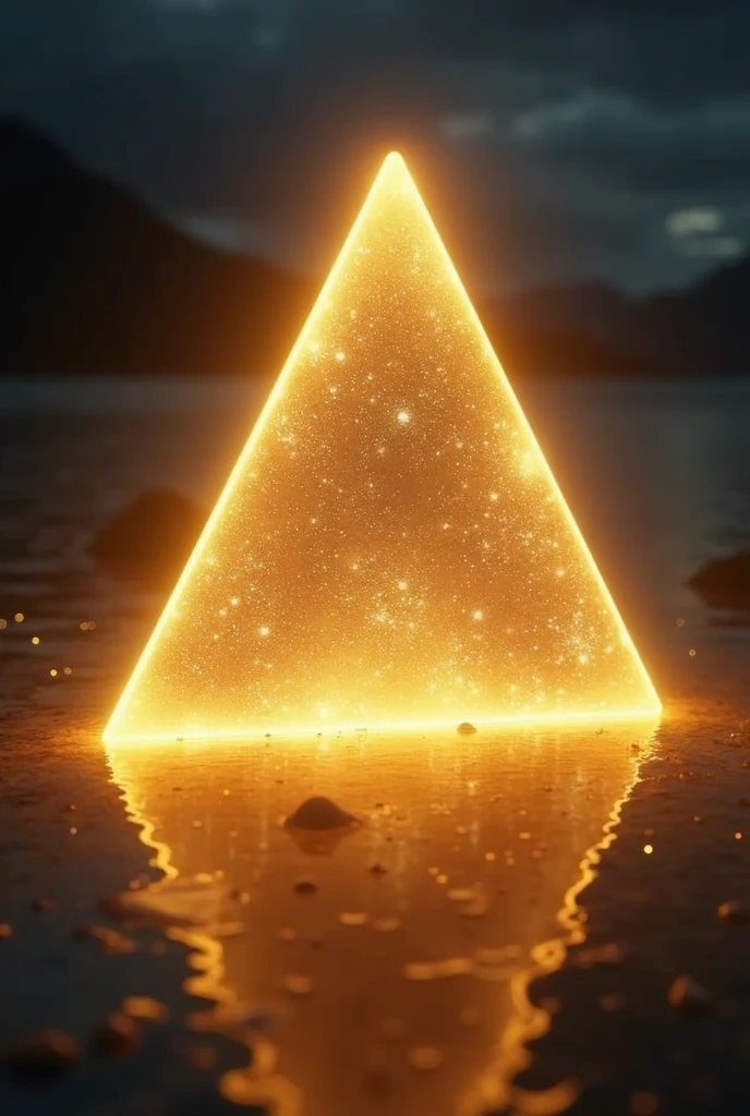 Trinity Triangle shining golden