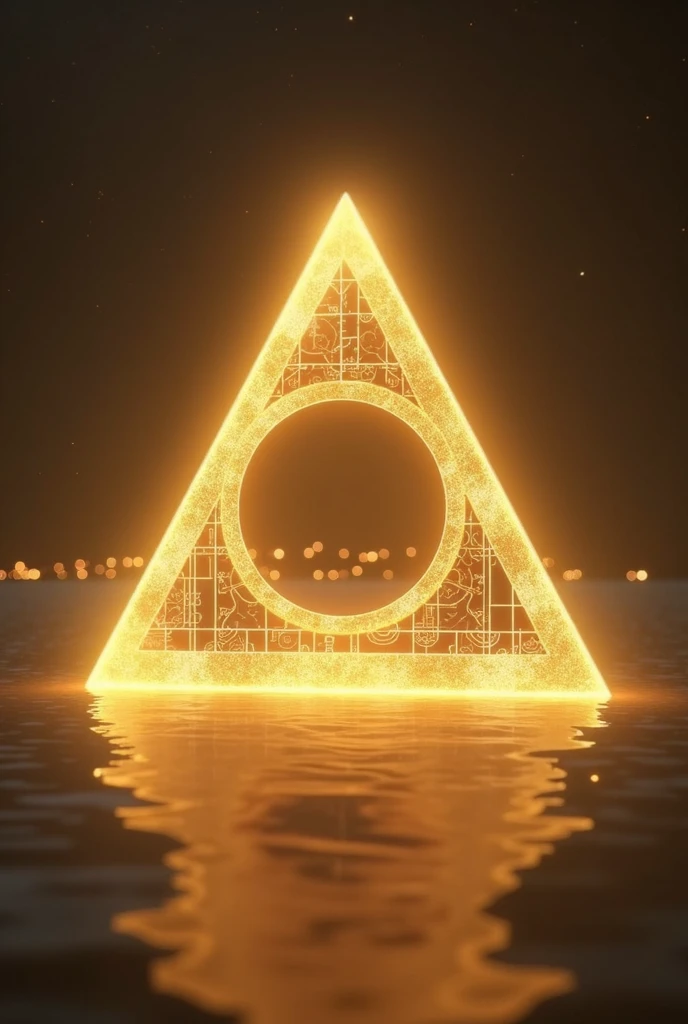 Trinity Triangle shining golden