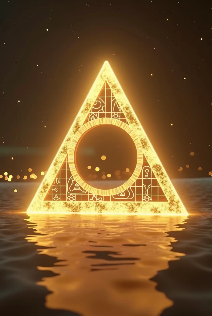 Trinity Triangle shining golden
