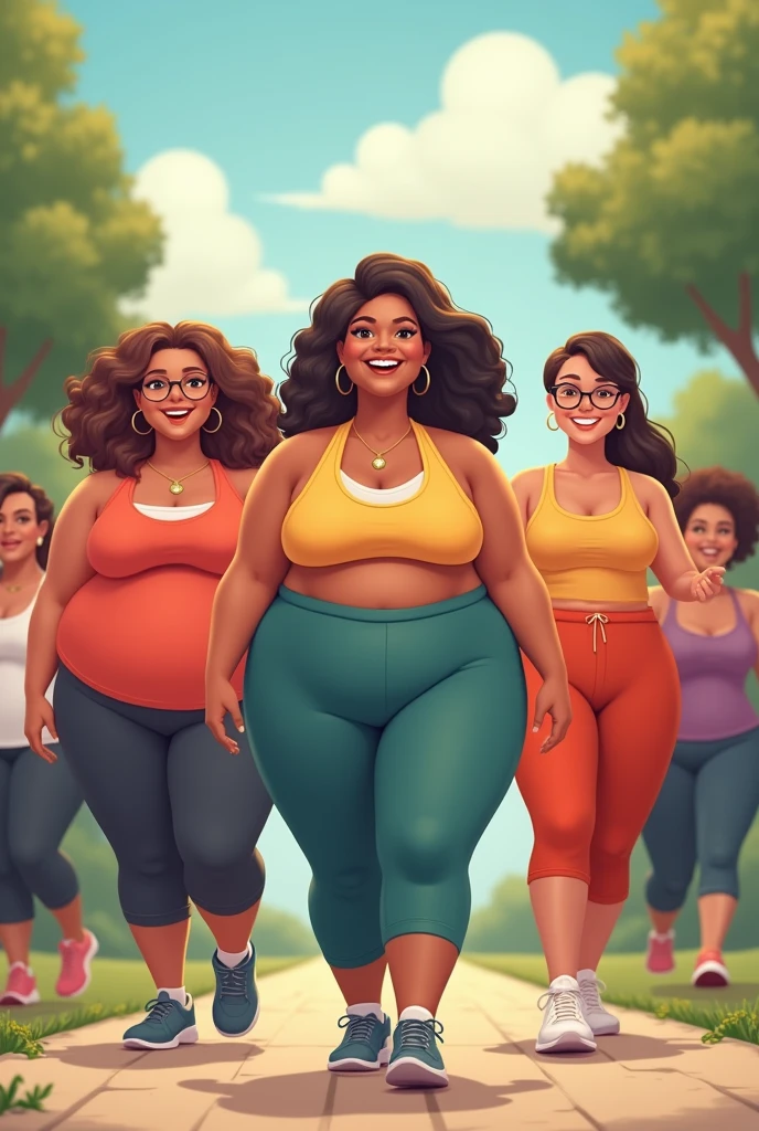 Chubby cute women trying to loose weight