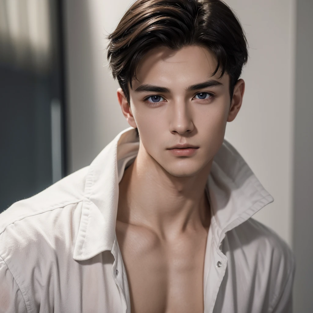 Ultra wide angle,((masterpiece)),((best quality)),8K,High Detail,Very detailed, 2 handsome muscular boys,very manly,blue eyes,Fashionable short hair,Vivid male image, fashion pose, masculine expression,Real skin texture, Perfect hand details,Authentic hand details,Light,
Royal blue style couple,White male model photos