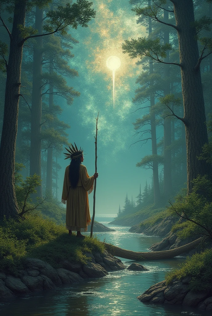 The ancient Americans and all primitive peoples since their birth have had an extra-human connection with nature.. Through the woods, Rivers and stars are born their strange idolatries. They have a great intellect and progressive development and will also follow the words of the elders.