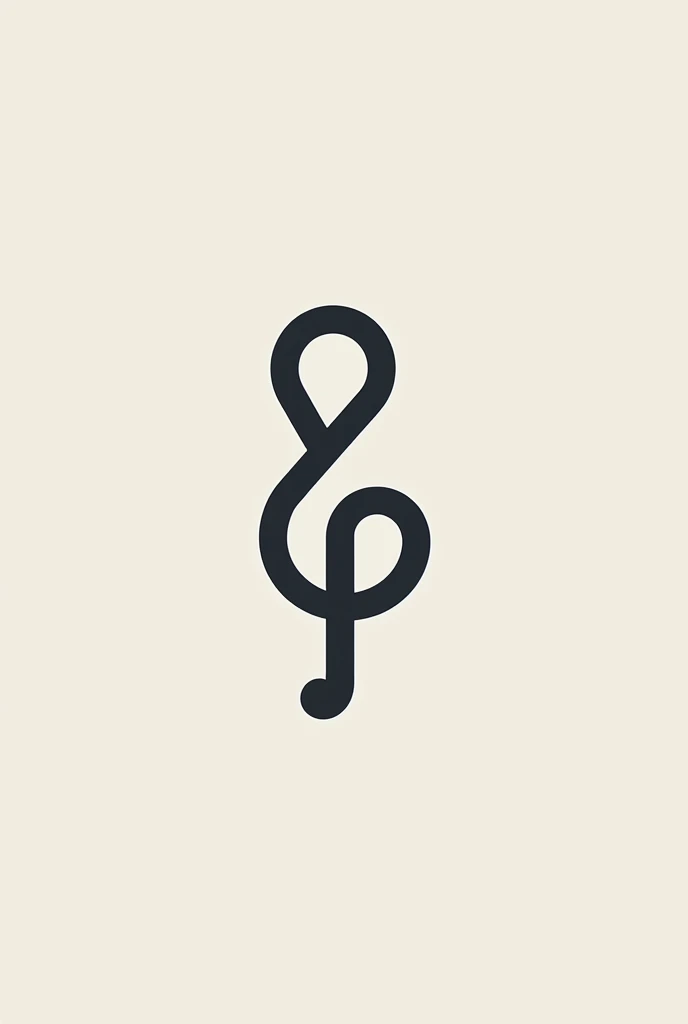 I created a round logo in 2d, that has a combination of the Christian symbol ictus and the treble clef, try to emphasize more on the stroke symbol and it has to be minimalist 