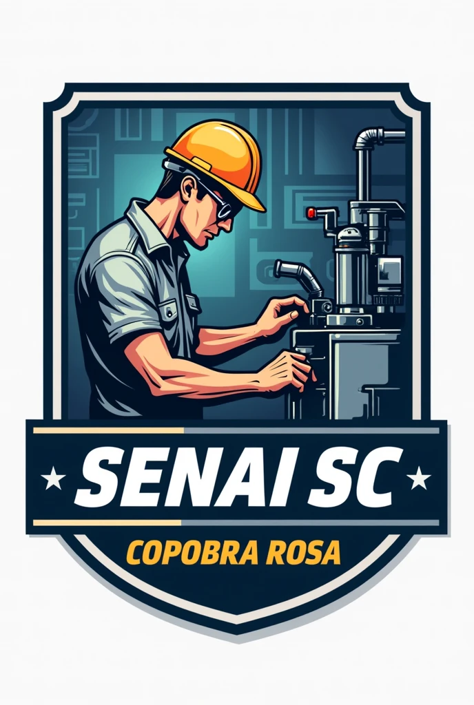 create image logo of the equipment maintenance team of senai sc cocobra rosa SENAISC