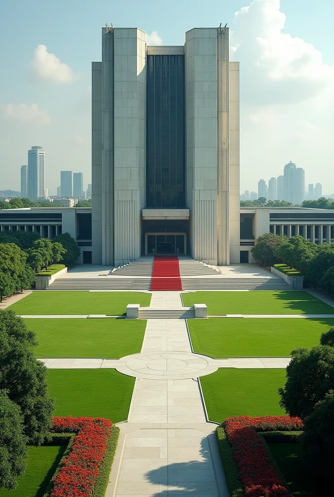 There is a monument，There is a flag on it，There is a red flag on the steps,Eight people saluted the monument, tomba, view from bottom to top, View from below, obelisk, Full view, beijing, red roses at the top, Behold, looking from slightly below, the photo shows a large, From the front, look from down, ( Visually stunning, WWII