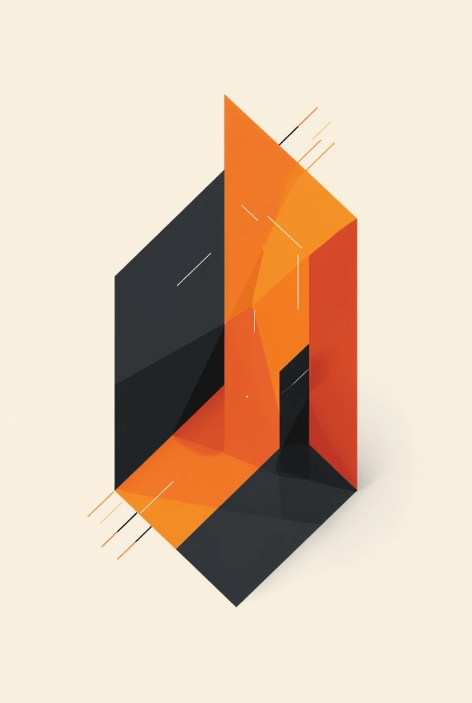 Logo 2day2print vector image very modern style with oranges and blacks, that shows some 3d printing motif