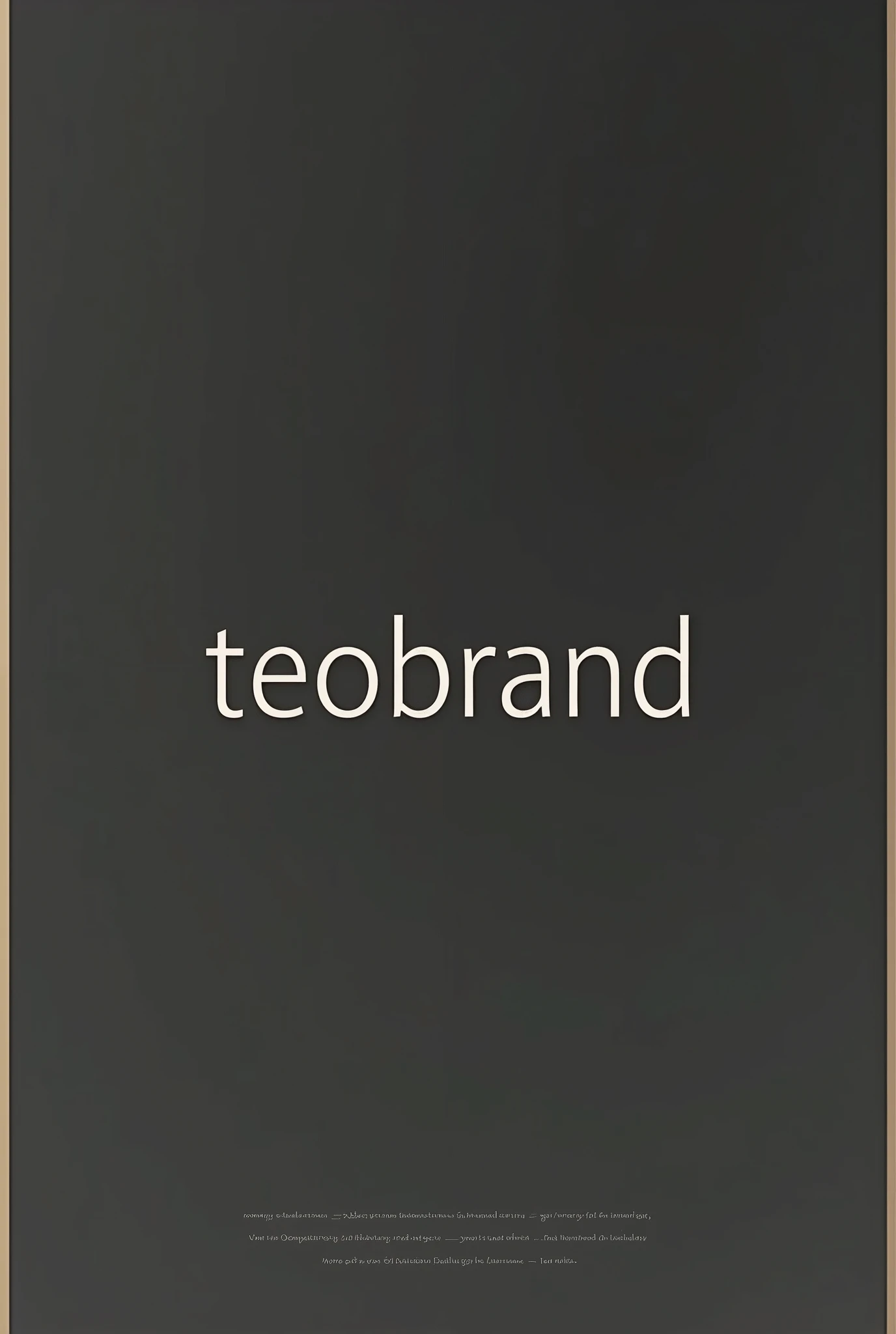 create a logo for an online store that sells clothing, which is called "teobrand"