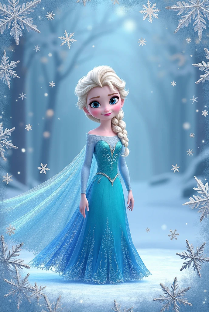 A birthday invitation with a Frozen theme, for the girl Abigail Sanchez, On September 4th at 10am at Maranatha College.