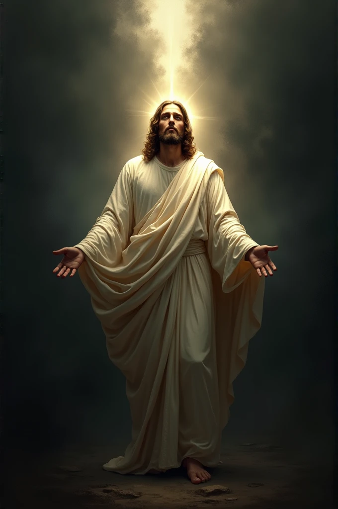 Jesus light around him darkness