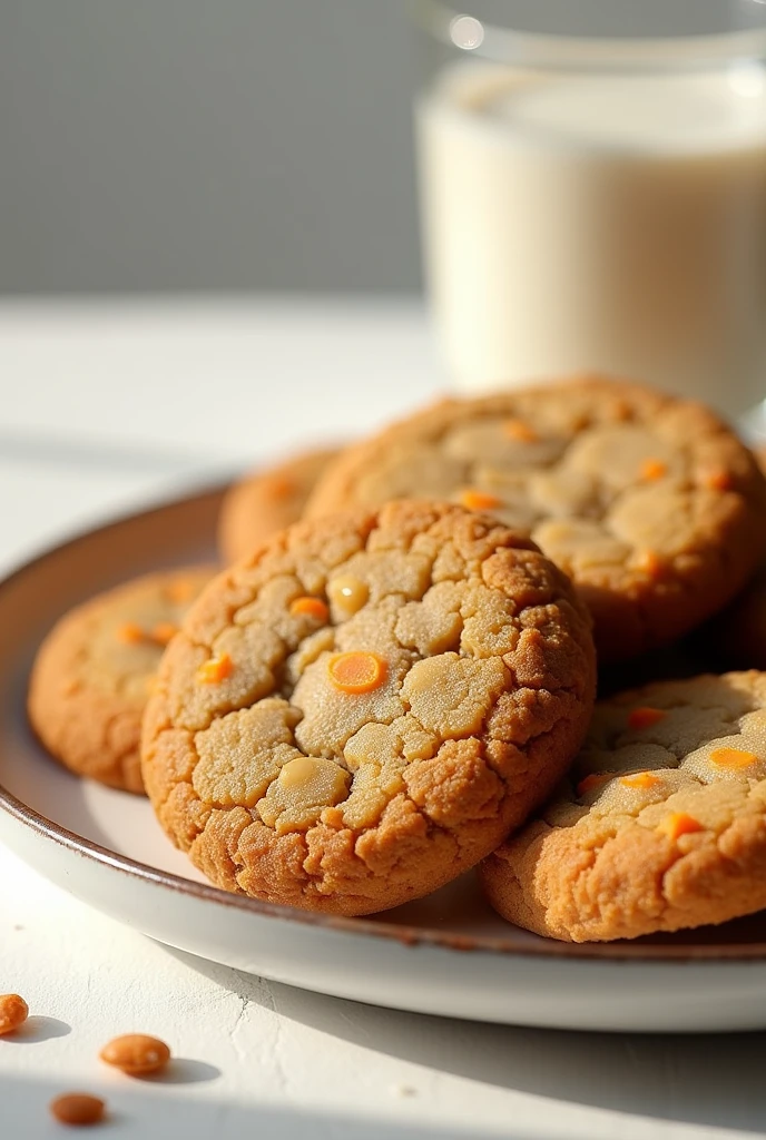 a real looking image of Spiced Carrot and Quinoa Cookies.