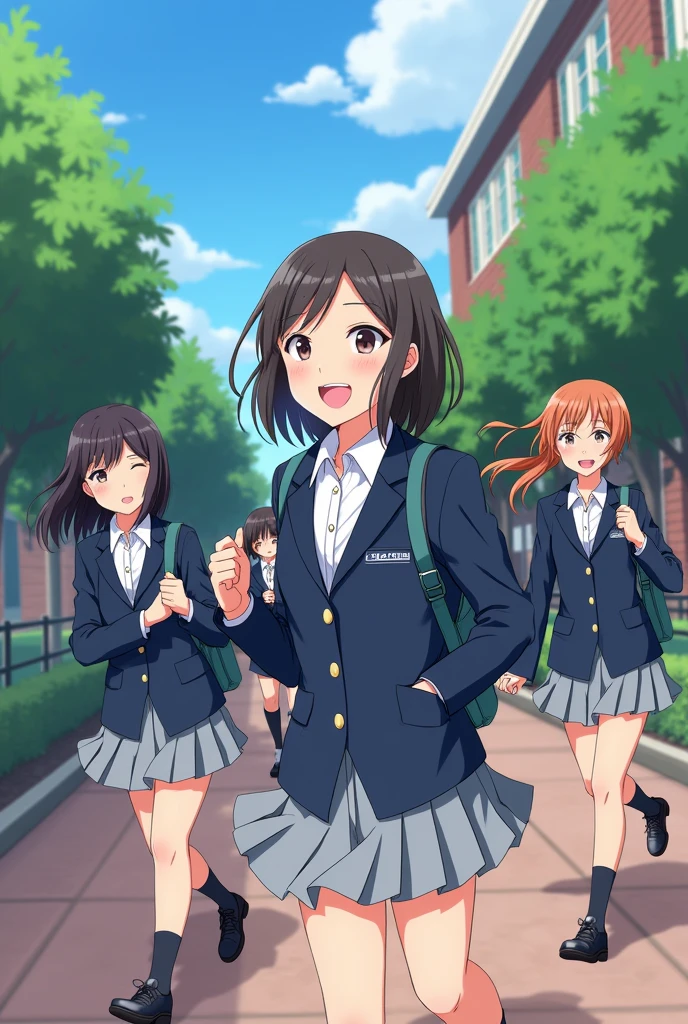 Animated people with the SENA uniform
