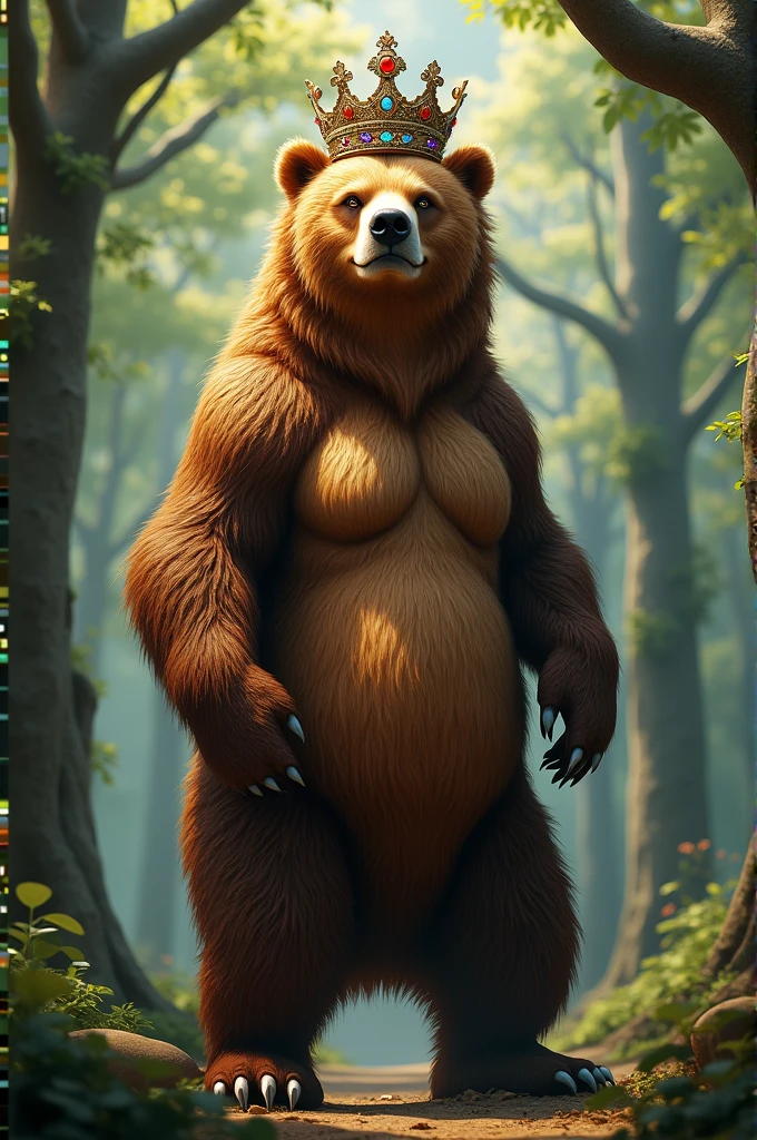 by personalami, by thebigslick, by zourik, by kenket, ((solo)), female, anthro (werebear), 8k hd, highest quality, real life, (naked:1.5), ((standing)), (pussy, breasts), front view, (nips), (posing:1.3), ((cel shading)), ((detailed eyes:1.5)), ((cool lighting)), ((overweight, belly)), forest at night, moonlight, smile, ((fluffy)), milf, older female, sagging breasts, (bear face:1.2), walking towards viewer