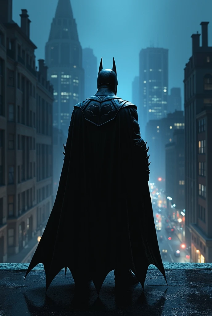 Batman Year one, Gotham city blue night